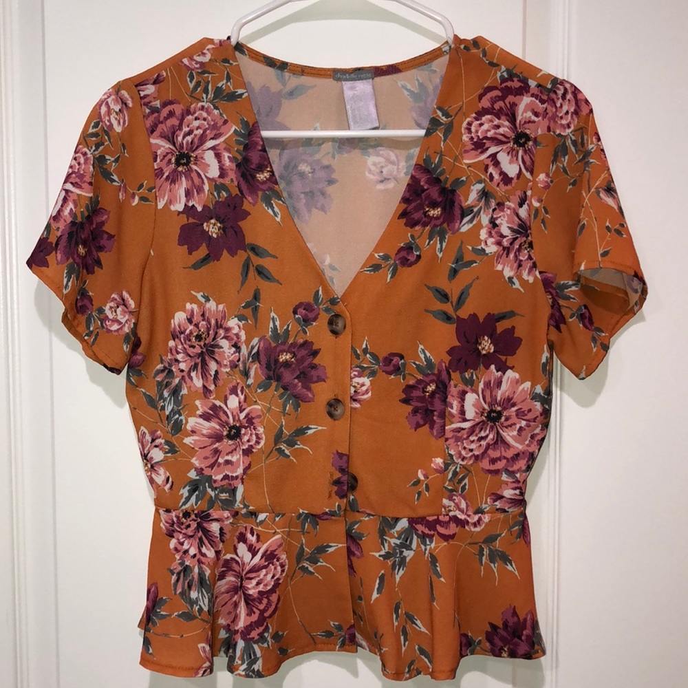 Floral crop top